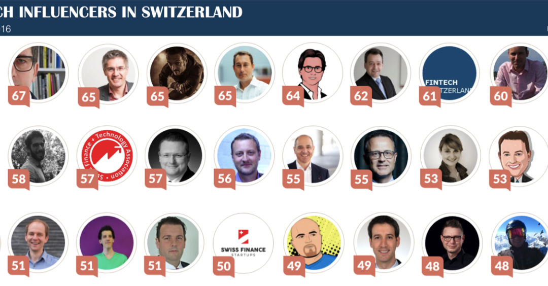Fintechnews Names Top 30 Fintech Influencers in Switzerland